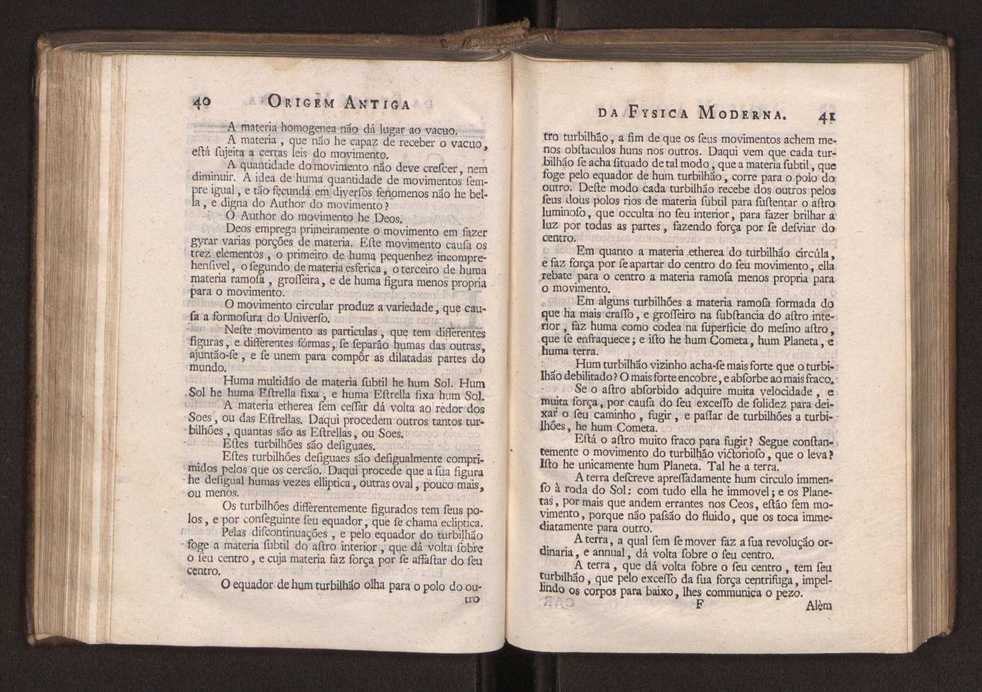 Origem antiga da fysica moderna : em que se v pelos discursos de diversas cartas o que a Fysica moderna tem de comum com a antiga ; o grau de perfeio da Fysica moderna sobre a antiga e os meios que tem levado a Fysica a este gro de perfeio. Vol. 2 23