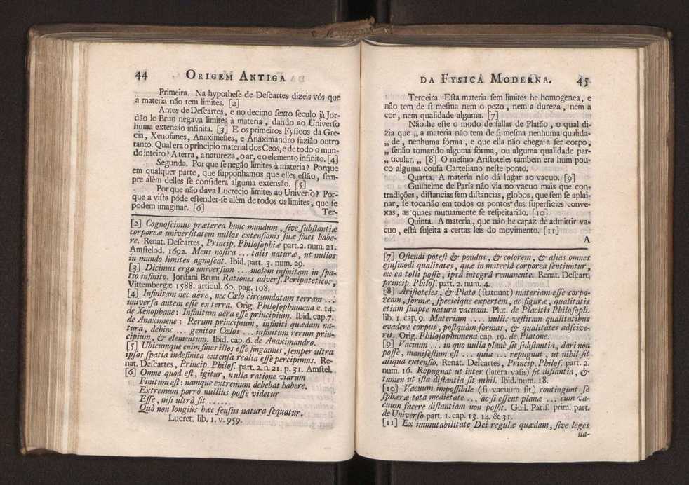 Origem antiga da fysica moderna : em que se v pelos discursos de diversas cartas o que a Fysica moderna tem de comum com a antiga ; o grau de perfeio da Fysica moderna sobre a antiga e os meios que tem levado a Fysica a este gro de perfeio. Vol. 2 25