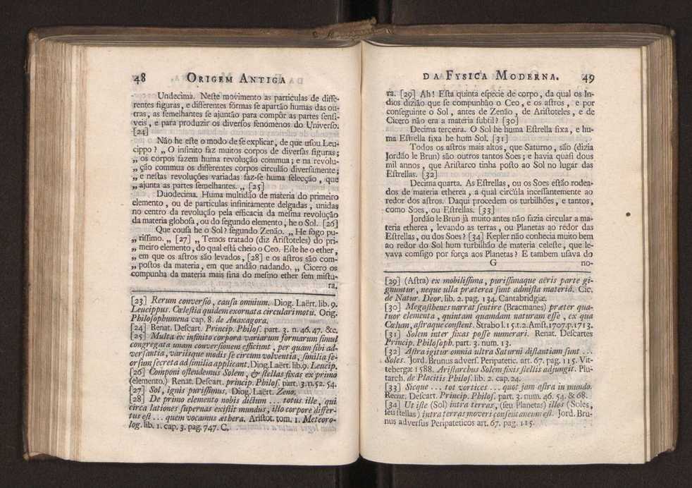 Origem antiga da fysica moderna : em que se v pelos discursos de diversas cartas o que a Fysica moderna tem de comum com a antiga ; o grau de perfeio da Fysica moderna sobre a antiga e os meios que tem levado a Fysica a este gro de perfeio. Vol. 2 27