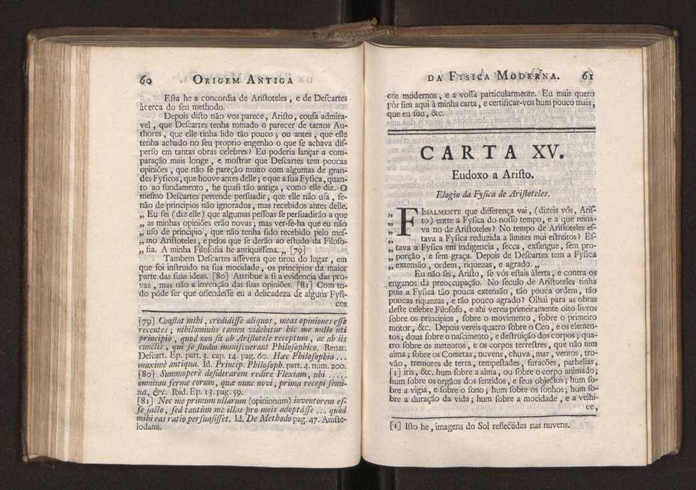 Origem antiga da fysica moderna : em que se v pelos discursos de diversas cartas o que a Fysica moderna tem de comum com a antiga ; o grau de perfeio da Fysica moderna sobre a antiga e os meios que tem levado a Fysica a este gro de perfeio. Vol. 2 33