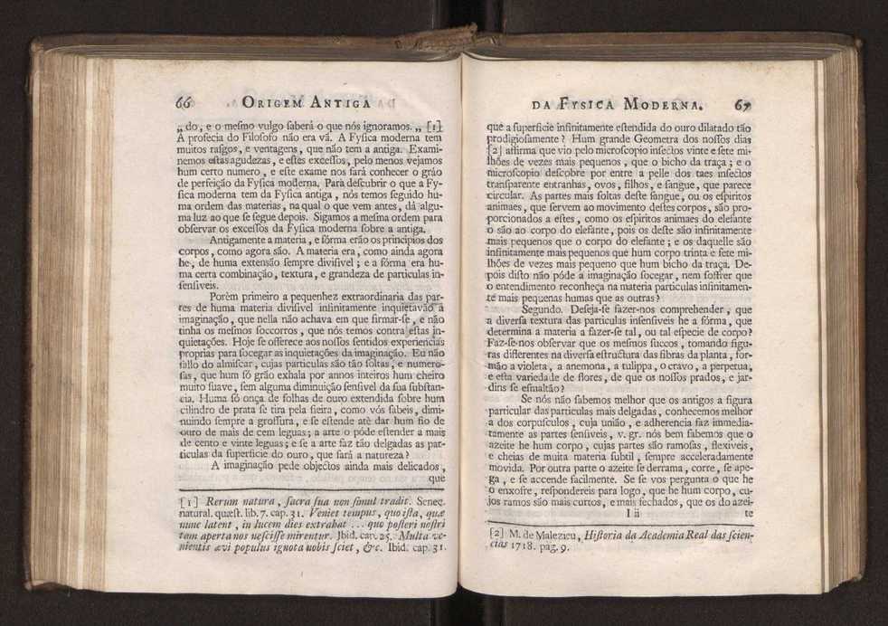 Origem antiga da fysica moderna : em que se v pelos discursos de diversas cartas o que a Fysica moderna tem de comum com a antiga ; o grau de perfeio da Fysica moderna sobre a antiga e os meios que tem levado a Fysica a este gro de perfeio. Vol. 2 36