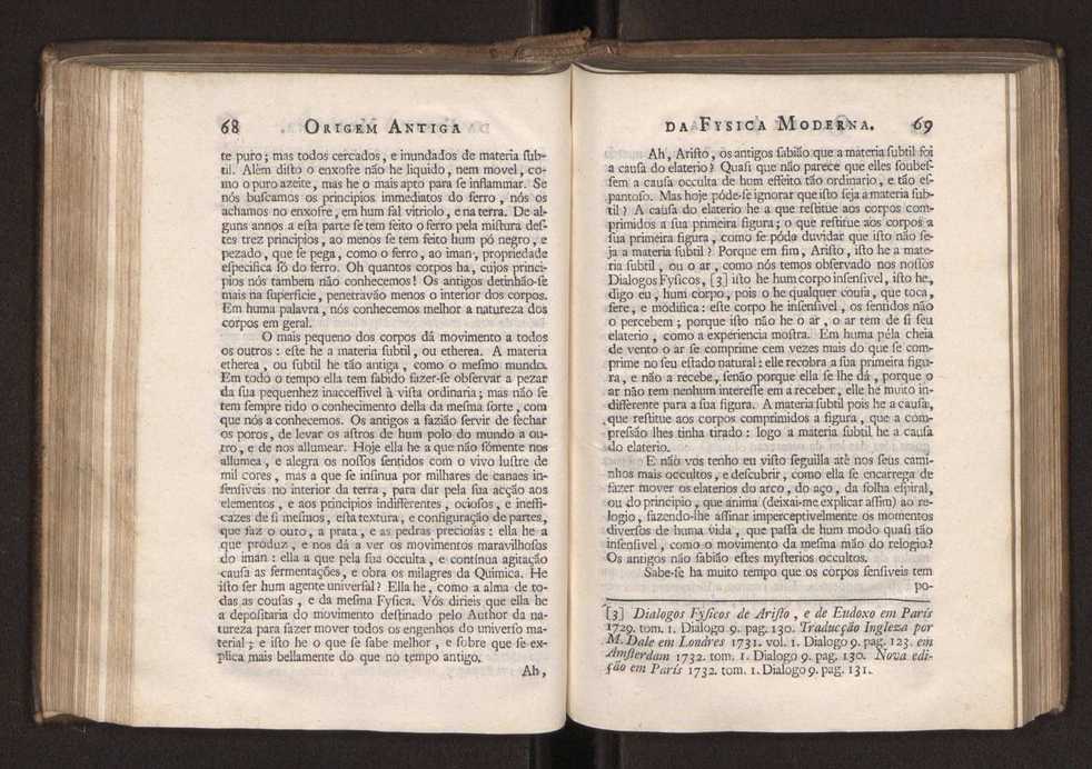 Origem antiga da fysica moderna : em que se v pelos discursos de diversas cartas o que a Fysica moderna tem de comum com a antiga ; o grau de perfeio da Fysica moderna sobre a antiga e os meios que tem levado a Fysica a este gro de perfeio. Vol. 2 37