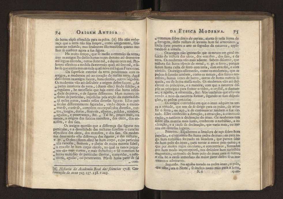 Origem antiga da fysica moderna : em que se v pelos discursos de diversas cartas o que a Fysica moderna tem de comum com a antiga ; o grau de perfeio da Fysica moderna sobre a antiga e os meios que tem levado a Fysica a este gro de perfeio. Vol. 2 40