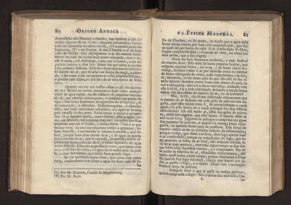 Origem antiga da fysica moderna : em que se v pelos discursos de diversas cartas o que a Fysica moderna tem de comum com a antiga ; o grau de perfeio da Fysica moderna sobre a antiga e os meios que tem levado a Fysica a este gro de perfeio. Vol. 2 43