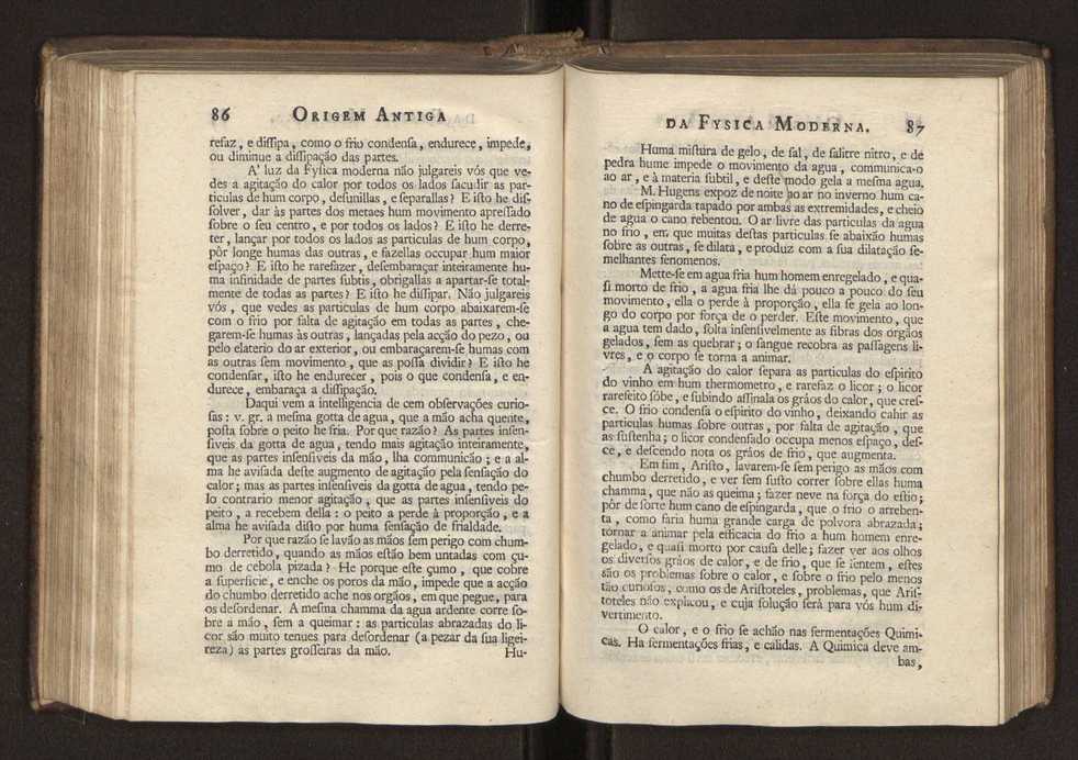 Origem antiga da fysica moderna : em que se v� pelos discursos de diversas cartas o que a Fysica moderna tem de comum com a antiga ; o grau de perfei��o da Fysica moderna sobre a antiga e os meios que tem levado a Fysica a este gr�o de perfei��o. Vol. 2 46