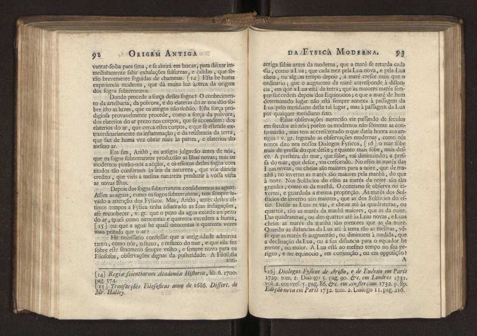 Origem antiga da fysica moderna : em que se v pelos discursos de diversas cartas o que a Fysica moderna tem de comum com a antiga ; o grau de perfeio da Fysica moderna sobre a antiga e os meios que tem levado a Fysica a este gro de perfeio. Vol. 2 49