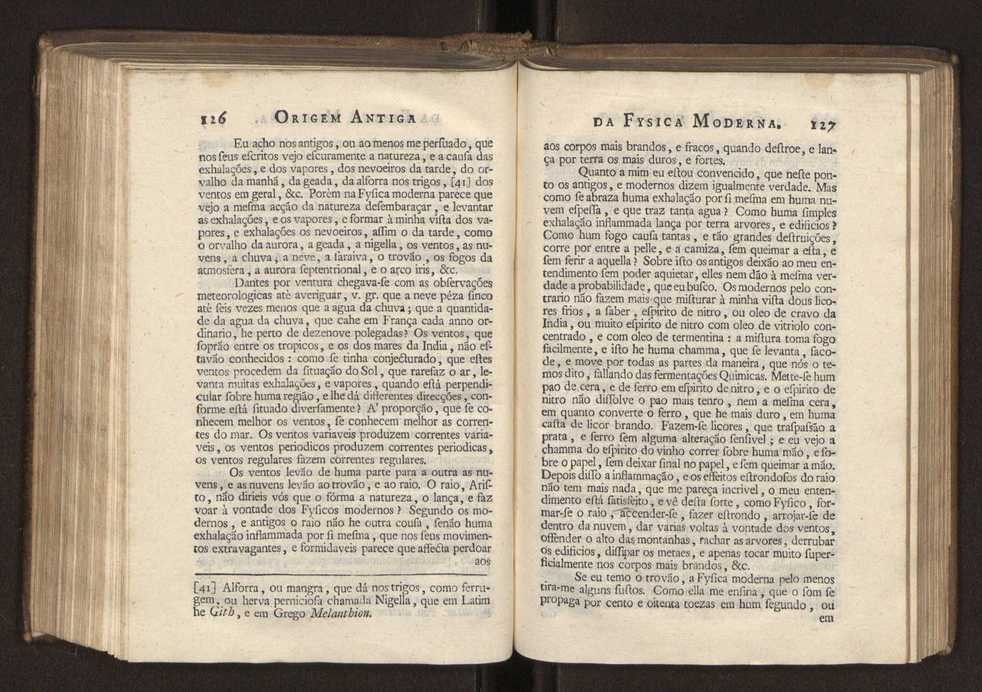 Origem antiga da fysica moderna : em que se v pelos discursos de diversas cartas o que a Fysica moderna tem de comum com a antiga ; o grau de perfeio da Fysica moderna sobre a antiga e os meios que tem levado a Fysica a este gro de perfeio. Vol. 2 66