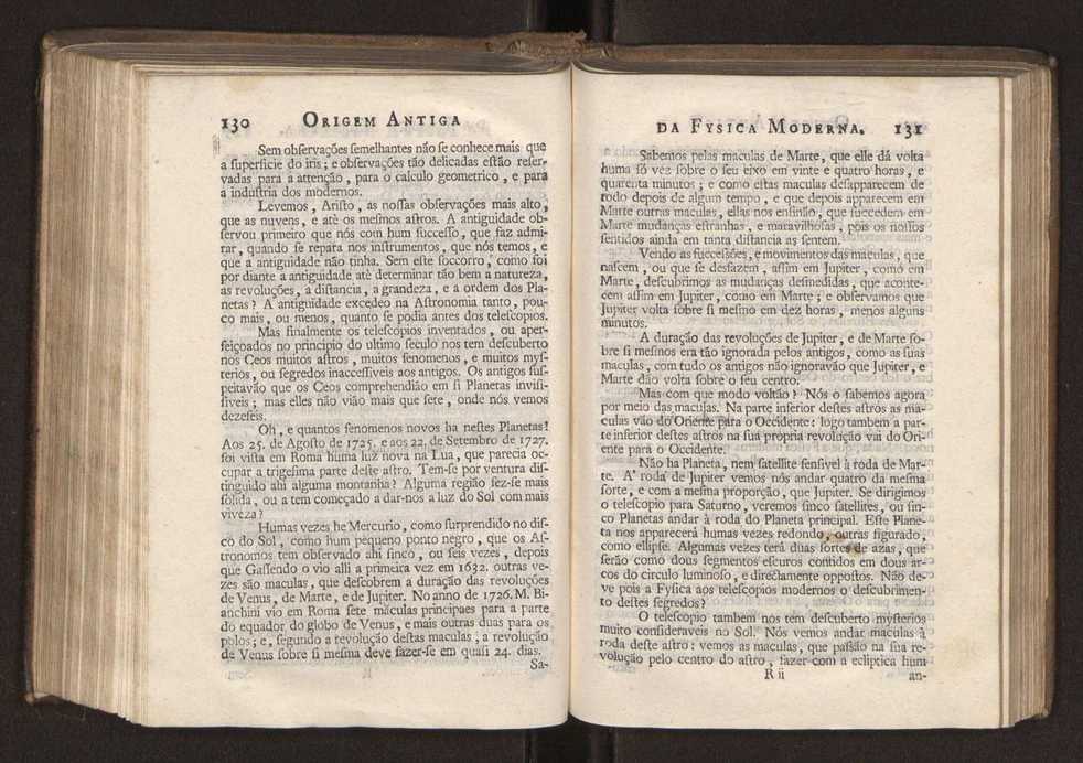 Origem antiga da fysica moderna : em que se v pelos discursos de diversas cartas o que a Fysica moderna tem de comum com a antiga ; o grau de perfeio da Fysica moderna sobre a antiga e os meios que tem levado a Fysica a este gro de perfeio. Vol. 2 68