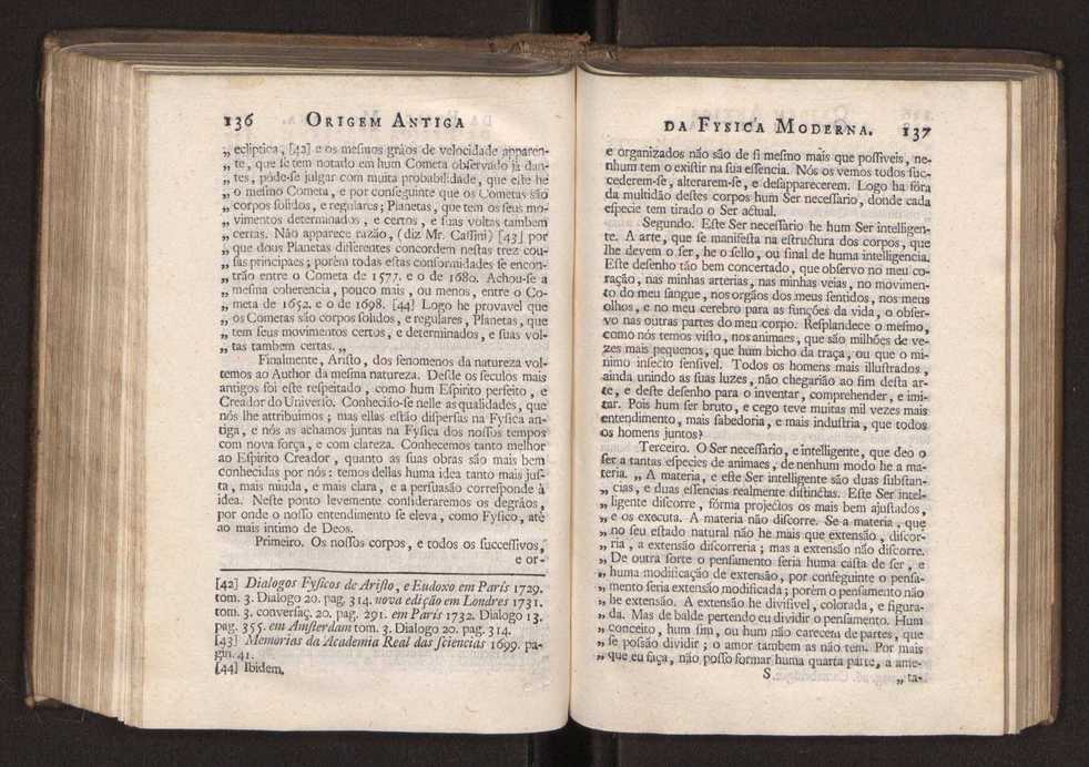 Origem antiga da fysica moderna : em que se v pelos discursos de diversas cartas o que a Fysica moderna tem de comum com a antiga ; o grau de perfeio da Fysica moderna sobre a antiga e os meios que tem levado a Fysica a este gro de perfeio. Vol. 2 71