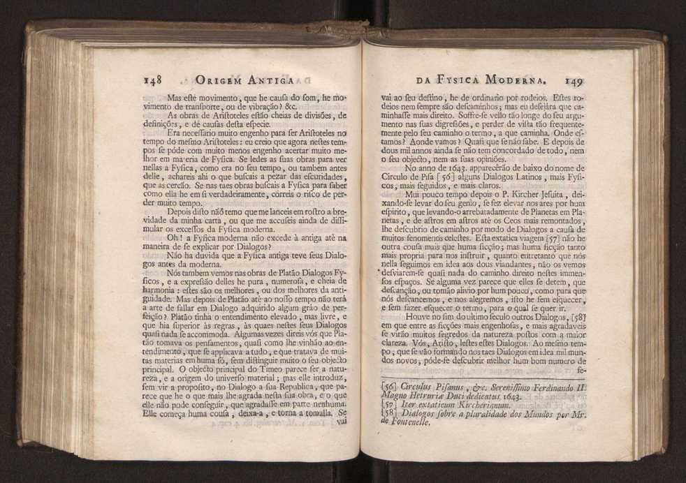 Origem antiga da fysica moderna : em que se v pelos discursos de diversas cartas o que a Fysica moderna tem de comum com a antiga ; o grau de perfeio da Fysica moderna sobre a antiga e os meios que tem levado a Fysica a este gro de perfeio. Vol. 2 77