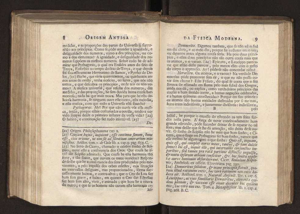 Origem antiga da fysica moderna : em que se v pelos discursos de diversas cartas o que a Fysica moderna tem de comum com a antiga ; o grau de perfeio da Fysica moderna sobre a antiga e os meios que tem levado a Fysica a este gro de perfeio. Vol. 3 9