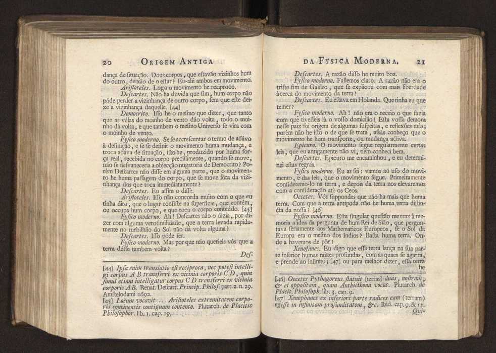 Origem antiga da fysica moderna : em que se v pelos discursos de diversas cartas o que a Fysica moderna tem de comum com a antiga ; o grau de perfeio da Fysica moderna sobre a antiga e os meios que tem levado a Fysica a este gro de perfeio. Vol. 3 15