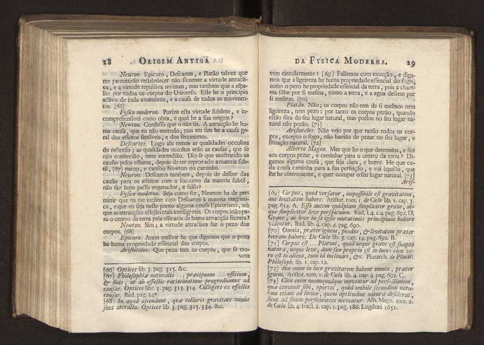 Origem antiga da fysica moderna : em que se v pelos discursos de diversas cartas o que a Fysica moderna tem de comum com a antiga ; o grau de perfeio da Fysica moderna sobre a antiga e os meios que tem levado a Fysica a este gro de perfeio. Vol. 3 19