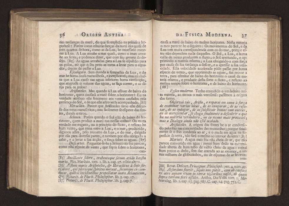 Origem antiga da fysica moderna : em que se v pelos discursos de diversas cartas o que a Fysica moderna tem de comum com a antiga ; o grau de perfeio da Fysica moderna sobre a antiga e os meios que tem levado a Fysica a este gro de perfeio. Vol. 3 23