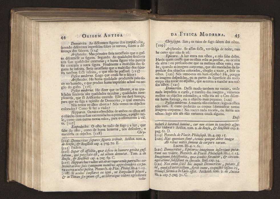 Origem antiga da fysica moderna : em que se v pelos discursos de diversas cartas o que a Fysica moderna tem de comum com a antiga ; o grau de perfeio da Fysica moderna sobre a antiga e os meios que tem levado a Fysica a este gro de perfeio. Vol. 3 27