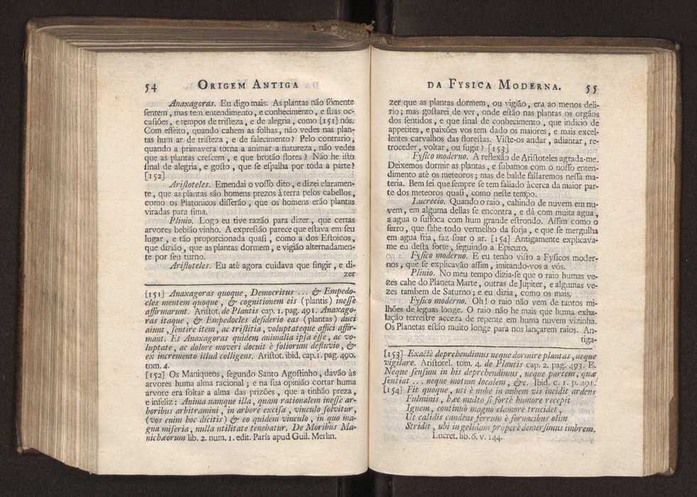 Origem antiga da fysica moderna : em que se v pelos discursos de diversas cartas o que a Fysica moderna tem de comum com a antiga ; o grau de perfeio da Fysica moderna sobre a antiga e os meios que tem levado a Fysica a este gro de perfeio. Vol. 3 32