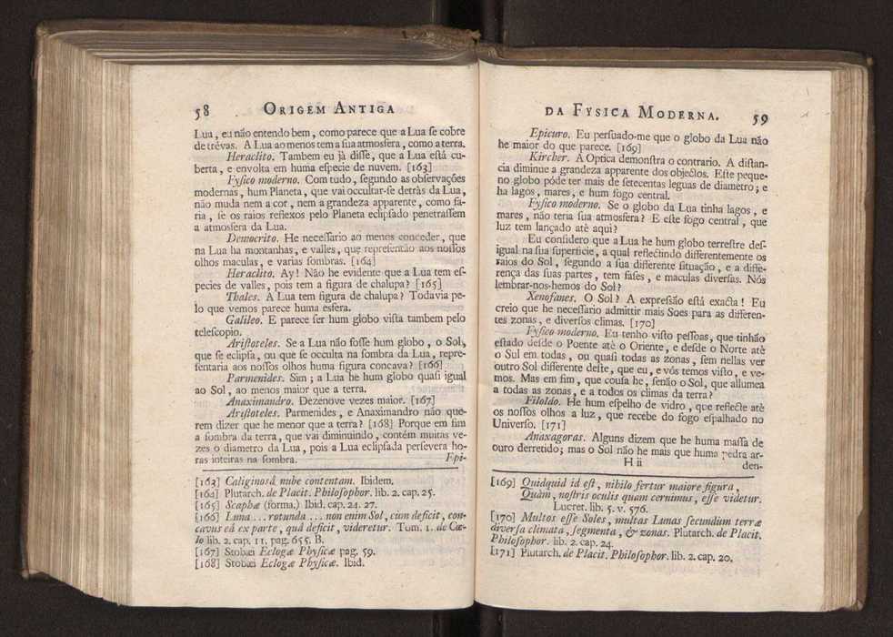 Origem antiga da fysica moderna : em que se v pelos discursos de diversas cartas o que a Fysica moderna tem de comum com a antiga ; o grau de perfeio da Fysica moderna sobre a antiga e os meios que tem levado a Fysica a este gro de perfeio. Vol. 3 34