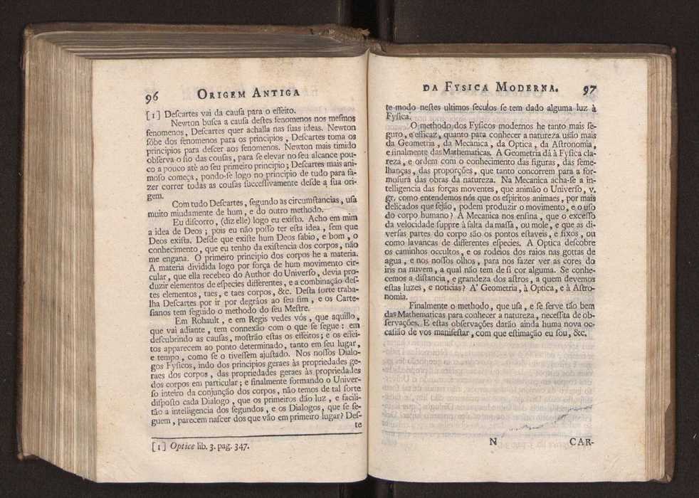 Origem antiga da fysica moderna : em que se v pelos discursos de diversas cartas o que a Fysica moderna tem de comum com a antiga ; o grau de perfeio da Fysica moderna sobre a antiga e os meios que tem levado a Fysica a este gro de perfeio. Vol. 3 53