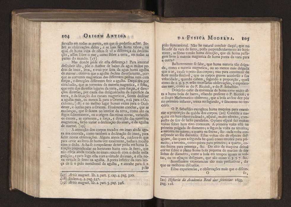 Origem antiga da fysica moderna : em que se v pelos discursos de diversas cartas o que a Fysica moderna tem de comum com a antiga ; o grau de perfeio da Fysica moderna sobre a antiga e os meios que tem levado a Fysica a este gro de perfeio. Vol. 3 57