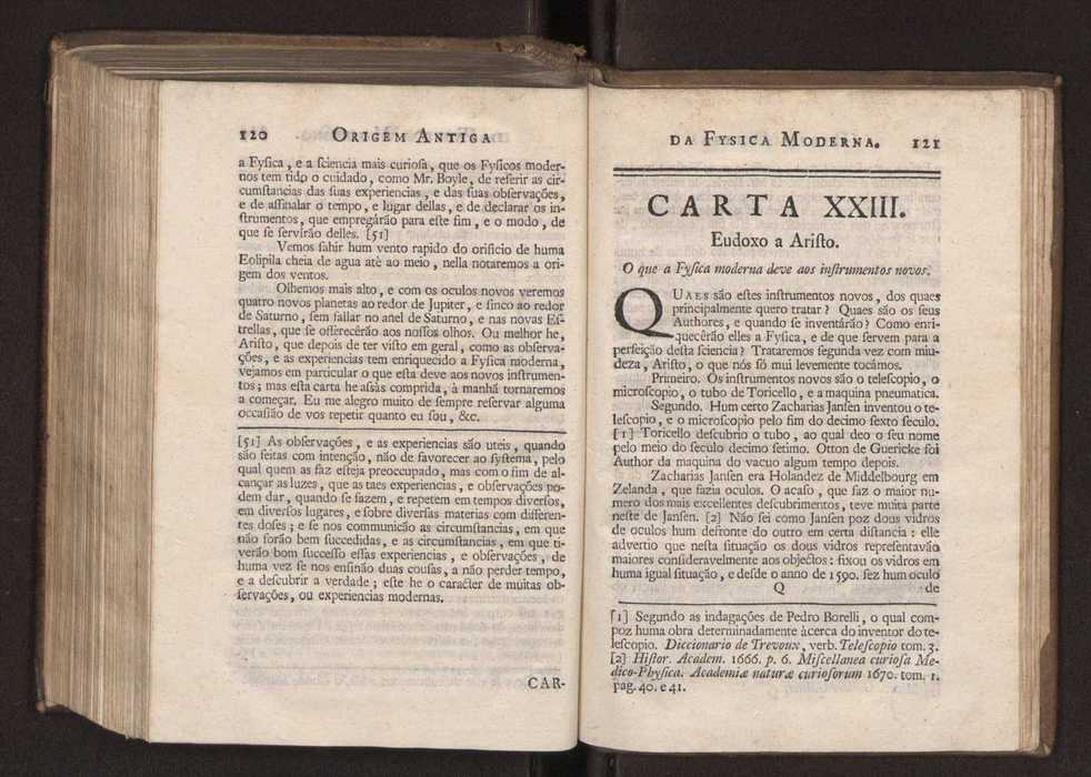 Origem antiga da fysica moderna : em que se v pelos discursos de diversas cartas o que a Fysica moderna tem de comum com a antiga ; o grau de perfeio da Fysica moderna sobre a antiga e os meios que tem levado a Fysica a este gro de perfeio. Vol. 3 65