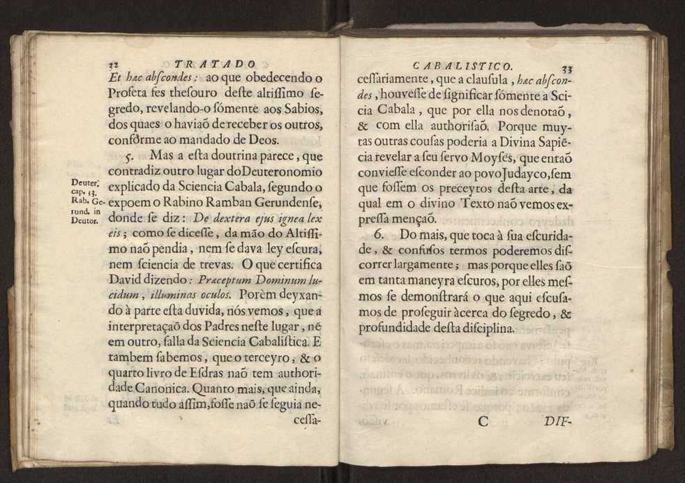 Tratado da sciencia cabala, ou noticia da arte cabalistica. Composto por Dom Francisco Manoel de Mello. Obra posthuma. dedicado ao illustrissimo senhor D. Fran.co Caetano Mascarenhas, prior mr de Aviz, do Conselho de S. Magestade, &c. por Mathias Pereyra da Silva 25