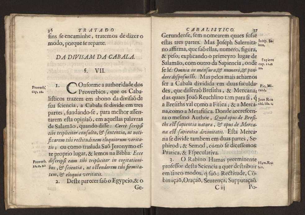 Tratado da sciencia cabala, ou noticia da arte cabalistica. Composto por Dom Francisco Manoel de Mello. Obra posthuma. dedicado ao illustrissimo senhor D. Fran.co Caetano Mascarenhas, prior mr de Aviz, do Conselho de S. Magestade, &c. por Mathias Pereyra da Silva 27