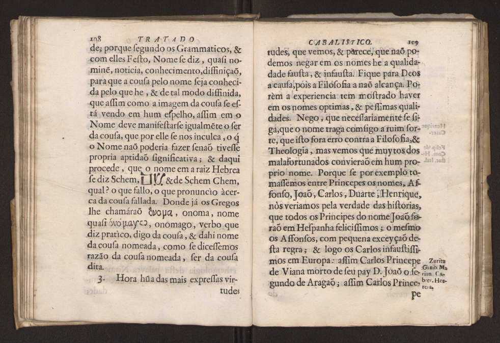 Tratado da sciencia cabala, ou noticia da arte cabalistica. Composto por Dom Francisco Manoel de Mello. Obra posthuma. dedicado ao illustrissimo senhor D. Fran.co Caetano Mascarenhas, prior mr de Aviz, do Conselho de S. Magestade, &c. por Mathias Pereyra da Silva 61
