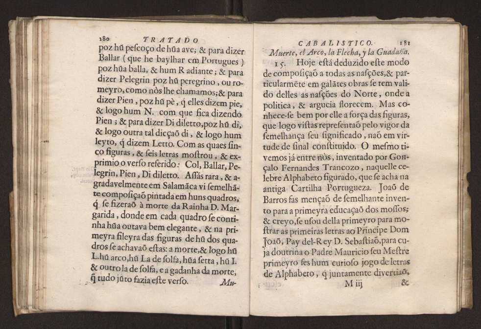 Tratado da sciencia cabala, ou noticia da arte cabalistica. Composto por Dom Francisco Manoel de Mello. Obra posthuma. dedicado ao illustrissimo senhor D. Fran.co Caetano Mascarenhas, prior mr de Aviz, do Conselho de S. Magestade, &c. por Mathias Pereyra da Silva 95