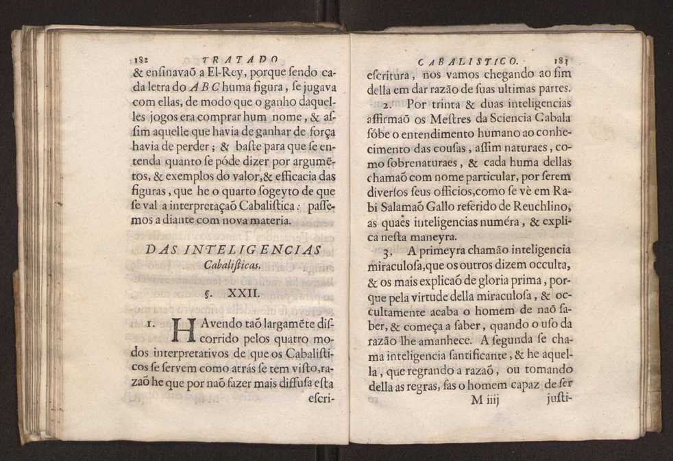 Tratado da sciencia cabala, ou noticia da arte cabalistica. Composto por Dom Francisco Manoel de Mello. Obra posthuma. dedicado ao illustrissimo senhor D. Fran.co Caetano Mascarenhas, prior mr de Aviz, do Conselho de S. Magestade, &c. por Mathias Pereyra da Silva 96