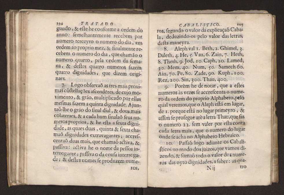 Tratado da sciencia cabala, ou noticia da arte cabalistica. Composto por Dom Francisco Manoel de Mello. Obra posthuma. dedicado ao illustrissimo senhor D. Fran.co Caetano Mascarenhas, prior mr de Aviz, do Conselho de S. Magestade, &c. por Mathias Pereyra da Silva 102