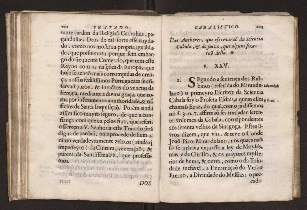 Tratado da sciencia cabala, ou noticia da arte cabalistica. Composto por Dom Francisco Manoel de Mello. Obra posthuma. dedicado ao illustrissimo senhor D. Fran.co Caetano Mascarenhas, prior mr de Aviz, do Conselho de S. Magestade, &c. por Mathias Pereyra da Silva 106