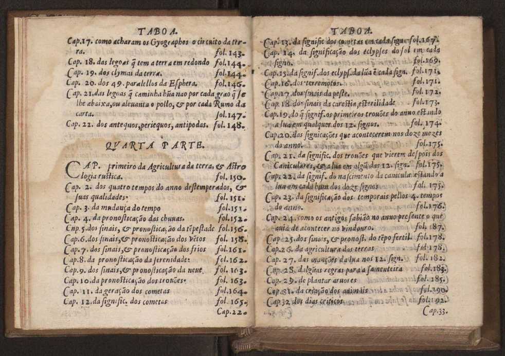 Chronographia reportorio dos tempos, no qual se contem VI. partes, s. dos tempos, esphera, cosmographia, & arte da navegao, astrologia rustica, & dos tempos, & pronosticao dos eclipses, cometas, & samenteiras. O calendario romano, c os eclypses ate 630. E no fim o uso, & fabrica da balhestilha, & quadrante gyometrico, com hum tratado dos relogios 9