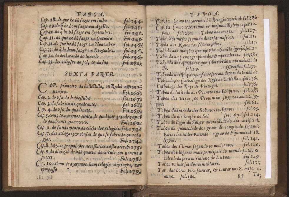 Chronographia reportorio dos tempos, no qual se contem VI. partes, s. dos tempos, esphera, cosmographia, & arte da navegao, astrologia rustica, & dos tempos, & pronosticao dos eclipses, cometas, & samenteiras. O calendario romano, c os eclypses ate 630. E no fim o uso, & fabrica da balhestilha, & quadrante gyometrico, com hum tratado dos relogios 11