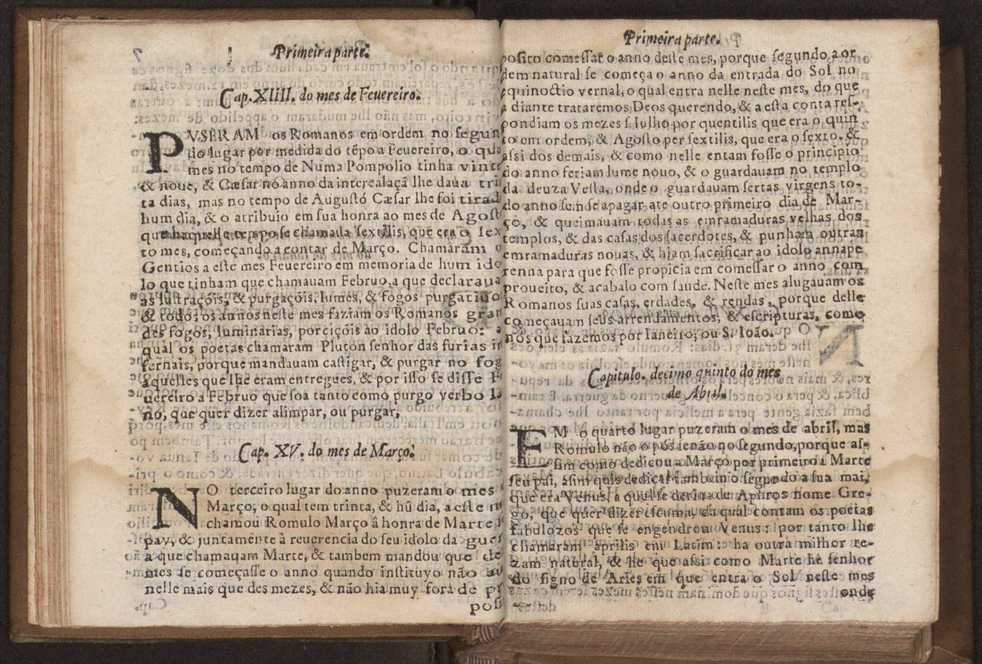 Chronographia reportorio dos tempos, no qual se contem VI. partes, s. dos tempos, esphera, cosmographia, & arte da navegao, astrologia rustica, & dos tempos, & pronosticao dos eclipses, cometas, & samenteiras. O calendario romano, c os eclypses ate 630. E no fim o uso, & fabrica da balhestilha, & quadrante gyometrico, com hum tratado dos relogios 20