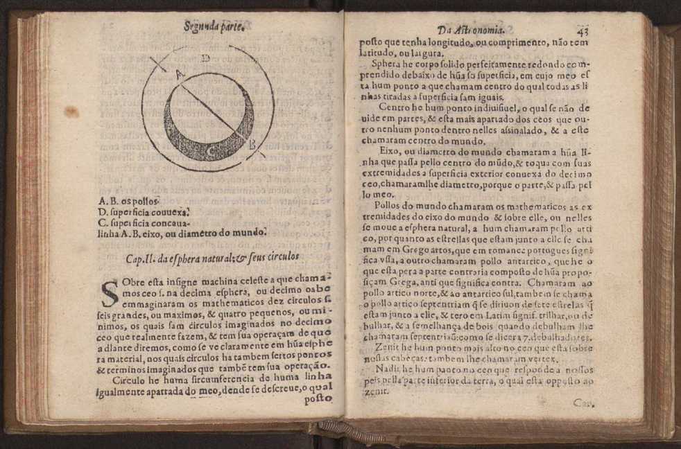 Chronographia reportorio dos tempos, no qual se contem VI. partes, s. dos tempos, esphera, cosmographia, & arte da navegao, astrologia rustica, & dos tempos, & pronosticao dos eclipses, cometas, & samenteiras. O calendario romano, c os eclypses ate 630. E no fim o uso, & fabrica da balhestilha, & quadrante gyometrico, com hum tratado dos relogios 56