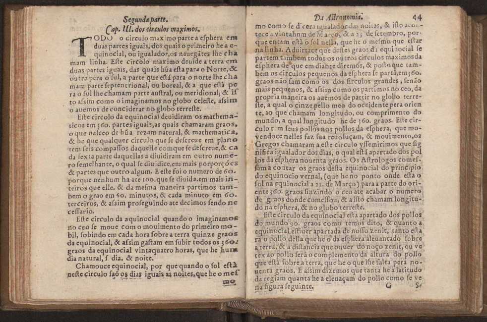 Chronographia reportorio dos tempos, no qual se contem VI. partes, s. dos tempos, esphera, cosmographia, & arte da navega��o, astrologia rustica, & dos tempos, & pronostica��o dos eclipses, cometas, & samenteiras. O calendario romano, c� os eclypses ate 630. E no fim o uso, & fabrica da balhestilha, & quadrante gyometrico, com hum tratado dos relogios 57