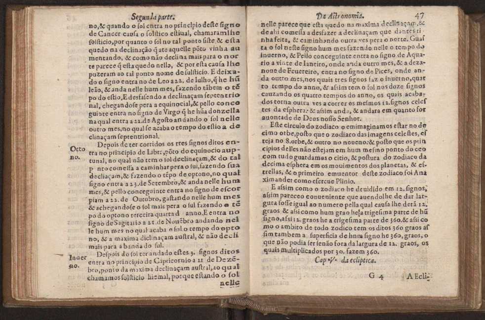 Chronographia reportorio dos tempos, no qual se contem VI. partes, s. dos tempos, esphera, cosmographia, & arte da navegao, astrologia rustica, & dos tempos, & pronosticao dos eclipses, cometas, & samenteiras. O calendario romano, c os eclypses ate 630. E no fim o uso, & fabrica da balhestilha, & quadrante gyometrico, com hum tratado dos relogios 60