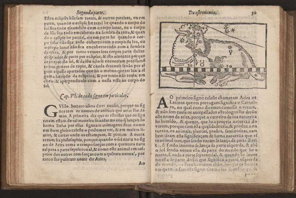 Chronographia reportorio dos tempos, no qual se contem VI. partes, s. dos tempos, esphera, cosmographia, & arte da navegao, astrologia rustica, & dos tempos, & pronosticao dos eclipses, cometas, & samenteiras. O calendario romano, c os eclypses ate 630. E no fim o uso, & fabrica da balhestilha, & quadrante gyometrico, com hum tratado dos relogios 63
