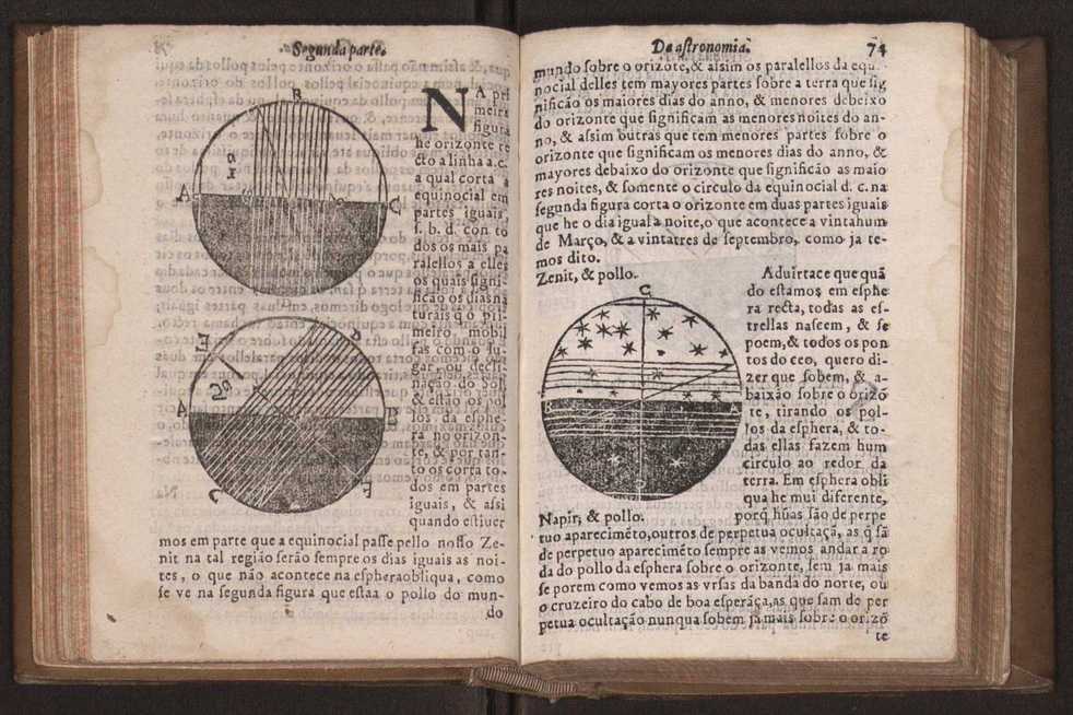 Chronographia reportorio dos tempos, no qual se contem VI. partes, s. dos tempos, esphera, cosmographia, & arte da navegao, astrologia rustica, & dos tempos, & pronosticao dos eclipses, cometas, & samenteiras. O calendario romano, c os eclypses ate 630. E no fim o uso, & fabrica da balhestilha, & quadrante gyometrico, com hum tratado dos relogios 87