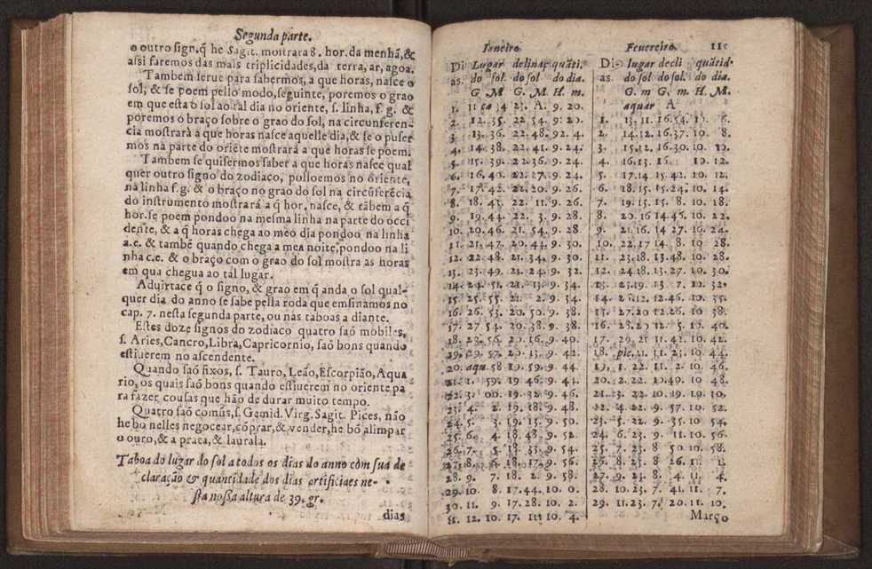 Chronographia reportorio dos tempos, no qual se contem VI. partes, s. dos tempos, esphera, cosmographia, & arte da navegao, astrologia rustica, & dos tempos, & pronosticao dos eclipses, cometas, & samenteiras. O calendario romano, c os eclypses ate 630. E no fim o uso, & fabrica da balhestilha, & quadrante gyometrico, com hum tratado dos relogios 127
