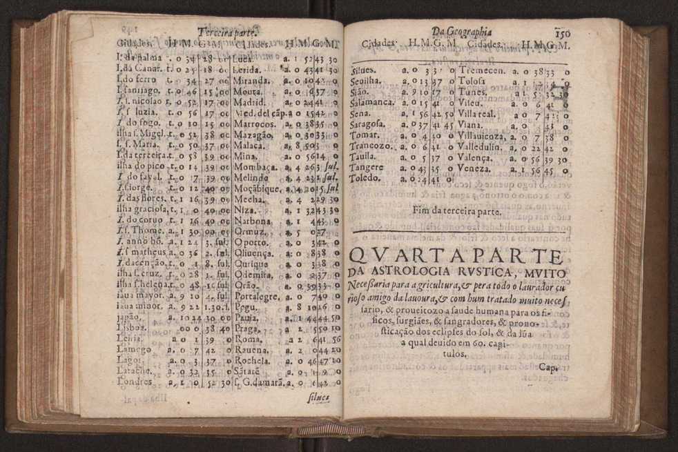 Chronographia reportorio dos tempos, no qual se contem VI. partes, s. dos tempos, esphera, cosmographia, & arte da navegao, astrologia rustica, & dos tempos, & pronosticao dos eclipses, cometas, & samenteiras. O calendario romano, c os eclypses ate 630. E no fim o uso, & fabrica da balhestilha, & quadrante gyometrico, com hum tratado dos relogios 162