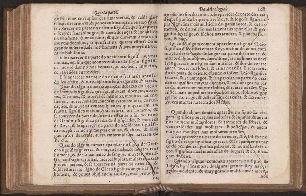 Chronographia reportorio dos tempos, no qual se contem VI. partes, s. dos tempos, esphera, cosmographia, & arte da navega��o, astrologia rustica, & dos tempos, & pronostica��o dos eclipses, cometas, & samenteiras. O calendario romano, c� os eclypses ate 630. E no fim o uso, & fabrica da balhestilha, & quadrante gyometrico, com hum tratado dos relogios 180
