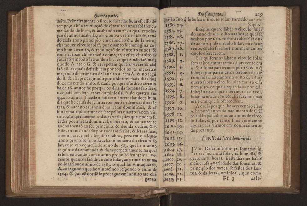 Chronographia reportorio dos tempos, no qual se contem VI. partes, s. dos tempos, esphera, cosmographia, & arte da navegao, astrologia rustica, & dos tempos, & pronosticao dos eclipses, cometas, & samenteiras. O calendario romano, c os eclypses ate 630. E no fim o uso, & fabrica da balhestilha, & quadrante gyometrico, com hum tratado dos relogios 231