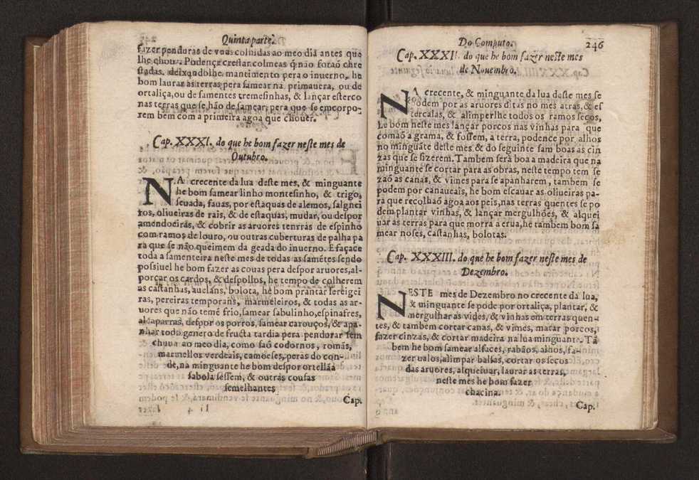 Chronographia reportorio dos tempos, no qual se contem VI. partes, s. dos tempos, esphera, cosmographia, & arte da navegao, astrologia rustica, & dos tempos, & pronosticao dos eclipses, cometas, & samenteiras. O calendario romano, c os eclypses ate 630. E no fim o uso, & fabrica da balhestilha, & quadrante gyometrico, com hum tratado dos relogios 257