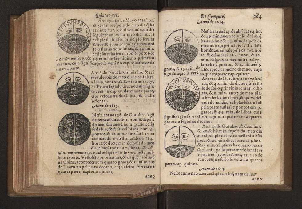 Chronographia reportorio dos tempos, no qual se contem VI. partes, s. dos tempos, esphera, cosmographia, & arte da navegao, astrologia rustica, & dos tempos, & pronosticao dos eclipses, cometas, & samenteiras. O calendario romano, c os eclypses ate 630. E no fim o uso, & fabrica da balhestilha, & quadrante gyometrico, com hum tratado dos relogios 275