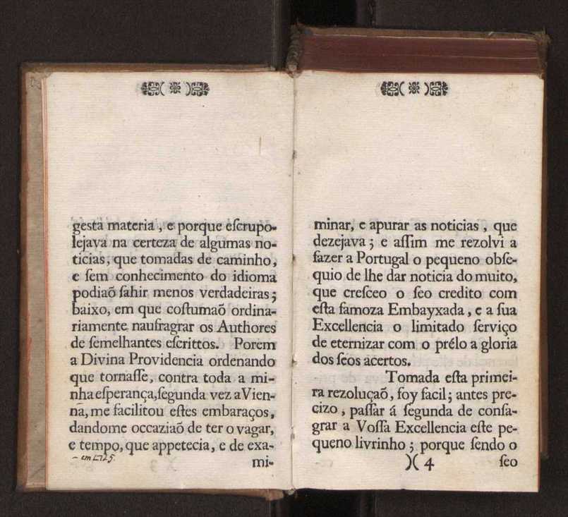 Embayxada do Conde de Villarmayor Fernando Telles da Sylva de Lisboa  corte de Vienna, e viagem da Rainha Nossa Senhora D. Maria Anna de Austria, de Vienna  Corte de Lisboa, com hu sumaria noticia das provincias, e cidades por onde se fez a jornada 6