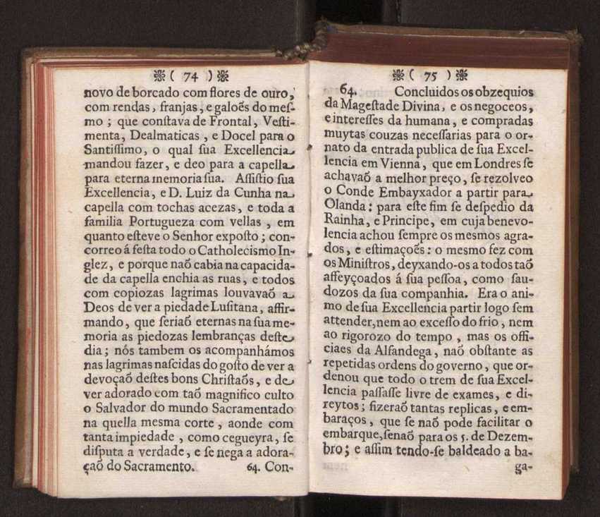 Embayxada do Conde de Villarmayor Fernando Telles da Sylva de Lisboa  corte de Vienna, e viagem da Rainha Nossa Senhora D. Maria Anna de Austria, de Vienna  Corte de Lisboa, com hu sumaria noticia das provincias, e cidades por onde se fez a jornada 48