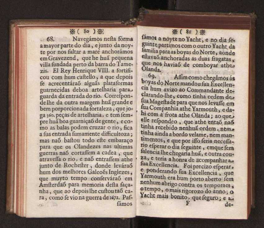 Embayxada do Conde de Villarmayor Fernando Telles da Sylva de Lisboa  corte de Vienna, e viagem da Rainha Nossa Senhora D. Maria Anna de Austria, de Vienna  Corte de Lisboa, com hu sumaria noticia das provincias, e cidades por onde se fez a jornada 51