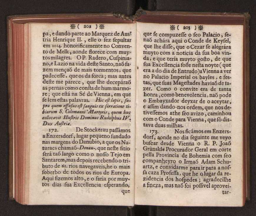 Embayxada do Conde de Villarmayor Fernando Telles da Sylva de Lisboa  corte de Vienna, e viagem da Rainha Nossa Senhora D. Maria Anna de Austria, de Vienna  Corte de Lisboa, com hu sumaria noticia das provincias, e cidades por onde se fez a jornada 112