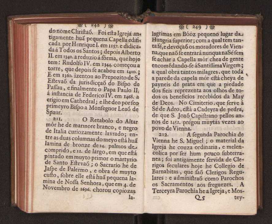 Embayxada do Conde de Villarmayor Fernando Telles da Sylva de Lisboa  corte de Vienna, e viagem da Rainha Nossa Senhora D. Maria Anna de Austria, de Vienna  Corte de Lisboa, com hu sumaria noticia das provincias, e cidades por onde se fez a jornada 135